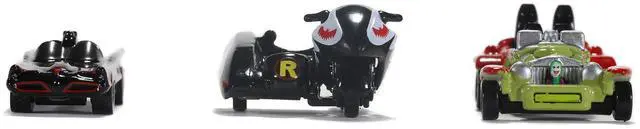 Alt view image 4 of 4 - "Batman" (1966-1968) Classic TV Series 3 piece Set "Nano Hollywood Rides" Diecast Models by Jada