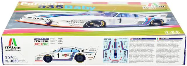 Alt view image 2 of 4 - Skill 3 Model Kit Porsche 935 Baby 1/24 Scale Model by Italeri