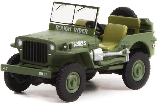 Alt view image 2 of 3 - 1942 Willys MB Jeep #20362162-S Green "U.S. Army World War II - Rough Rider" "Battalion 64" 1/64 Diecast Model Car by Greenlight