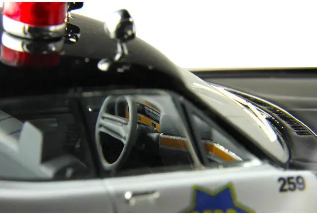 Alt view image 2 of 6 - 1970 Ford Custom Police Car "San Francisco Police Department" Black and White Limited Ed 1/43 Model Car by Goldvarg Collection