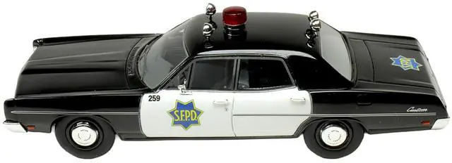 Alt view image 4 of 6 - 1970 Ford Custom Police Car "San Francisco Police Department" Black and White Limited Ed 1/43 Model Car by Goldvarg Collection