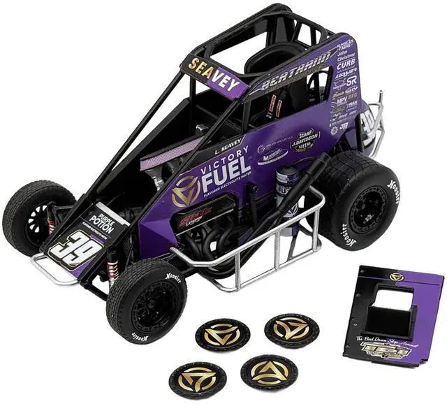Alt view image 2 of 6 - Midget Sprint Car #39 Logan Seavey "Victory Fuel" Swindell Speedlab (2025) 1/18 Diecast Model Car by ACME