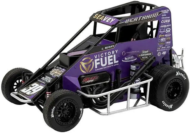 Main image of Midget Sprint Car #39 Logan Seavey "Victory Fuel" Swindell Speedlab (2025) 1/18 Diecast Model Car by ACME
