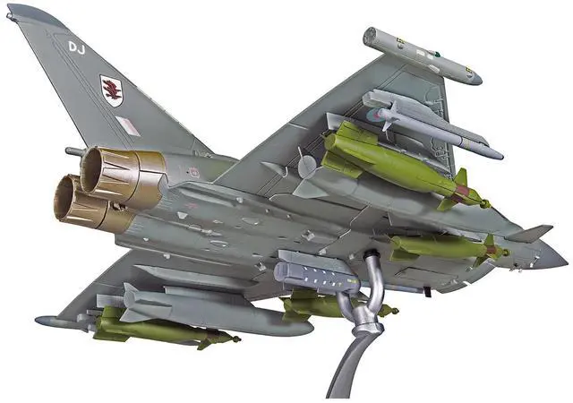 Alt view image 6 of 6 - Eurofighter Typhoon FGR.4 Fighter Aircraft "Italy" (2011) Royal Air Force "The Aviation Archive" 1/48 Diecast Model by Corgi