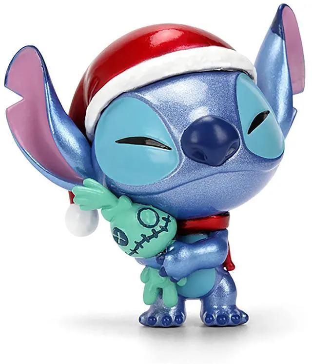 Alt view image 3 of 6 - Set of 4 Diecast Figures "Disney's Stitch Christmas Edition" "Metalfigs" Series Diecast Models by Jada