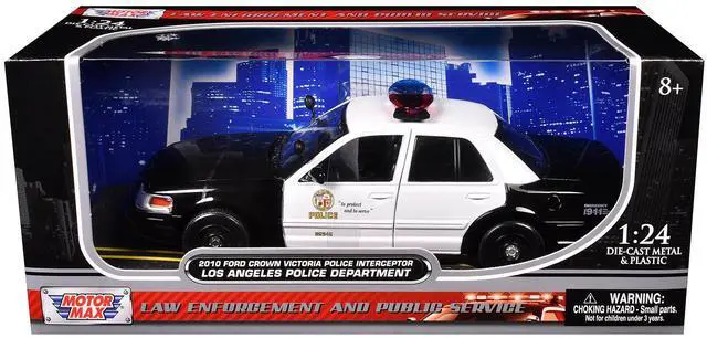 Alt view image 3 of 3 - 2010 Ford Crown Victoria LAPD Los Angeles Police Department Car 1/24 Diecast Car Model by Motormax