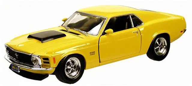 Alt view image 2 of 6 - 1970 Ford Mustang Boss 429 Yellow 1/24 Die cast Model Car by Motormax