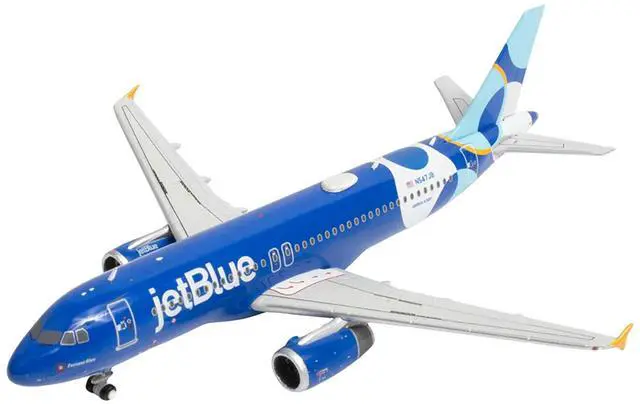 Alt view image 5 of 6 - Airbus A320 Commercial Aircraft "JetBlue Airways" (N547JB) Blue with Graphics 1/400 Diecast Model Airplane by GeminiJets