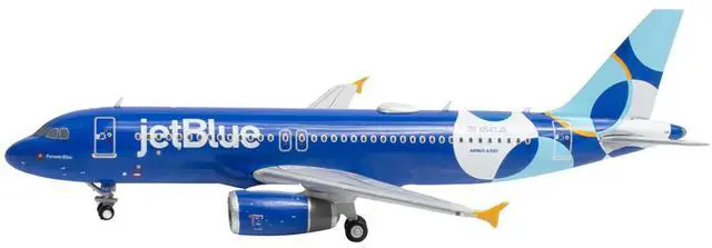 Alt view image 2 of 6 - Airbus A320 Commercial Aircraft "JetBlue Airways" (N547JB) Blue with Graphics 1/400 Diecast Model Airplane by GeminiJets