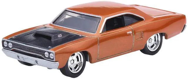 Alt view image 3 of 6 - 1970 Plymouth Road Runner Custom Copper Metallic with Black Hood "Furious 7" (2015) Movie Series Diecast Model Car by Hot Wheels