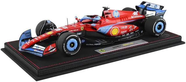Alt view image 5 of 6 - Ferrari SF-24 #16 Charles Leclerc 3rd Place F1 "Miami GP" (2024) Limited Edition to 316 pieces 1/18 Diecast Model Car by BBR