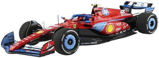 Alt view image 2 of 6 - Ferrari SF-24 #55 Carlos Sainz F1 "Miami GP" (2024) Limited Edition to 96 pieces Worldwide 1/18 Diecast Model Car by BBR