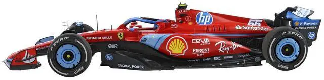 Alt view image 3 of 6 - Ferrari SF-24 #55 Carlos Sainz F1 "Miami GP" (2024) Limited Edition to 96 pieces Worldwide 1/18 Diecast Model Car by BBR