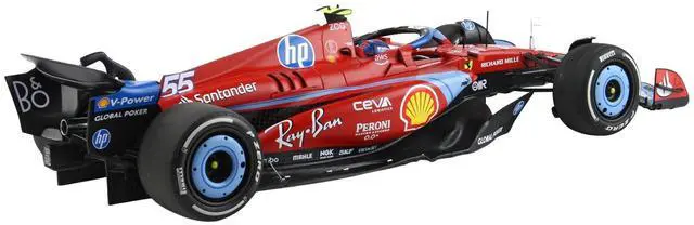 Alt view image 4 of 6 - Ferrari SF-24 #55 Carlos Sainz F1 "Miami GP" (2024) Limited Edition to 96 pieces Worldwide 1/18 Diecast Model Car by BBR