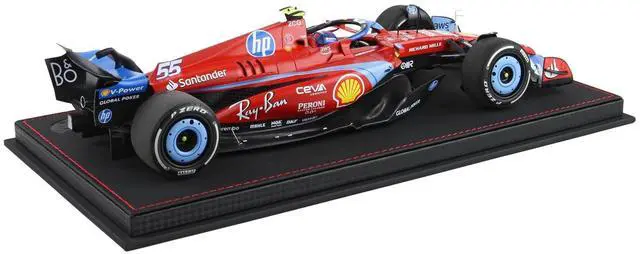 Alt view image 6 of 6 - Ferrari SF-24 #55 Carlos Sainz F1 "Miami GP" (2024) Limited Edition to 96 pieces Worldwide 1/18 Diecast Model Car by BBR
