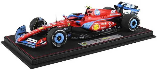 Alt view image 5 of 6 - Ferrari SF-24 #55 Carlos Sainz F1 "Miami GP" (2024) Limited Edition to 96 pieces Worldwide 1/18 Diecast Model Car by BBR