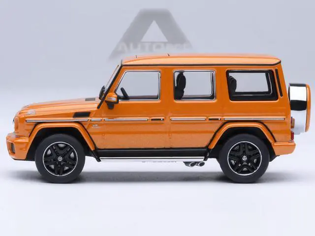 Alt view image 2 of 6 - 2017 Mercedes-Benz AMG G 63 Sunset Beam Orange 1/64 Diecast Model Car by Autoart