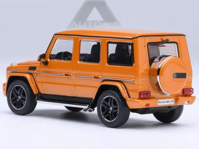 Alt view image 3 of 6 - 2017 Mercedes-Benz AMG G 63 Sunset Beam Orange 1/64 Diecast Model Car by Autoart