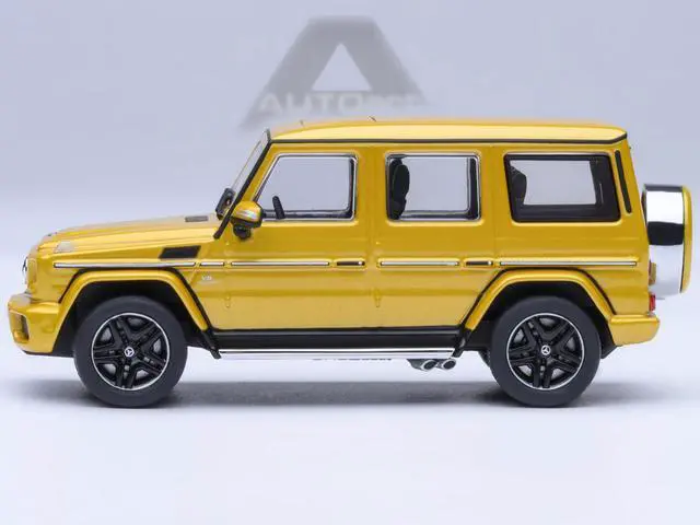 Alt view image 2 of 6 - 2017 Mercedes-Benz AMG G 63 Solar Beam Yellow 1/64 Diecast Model Car by Autoart