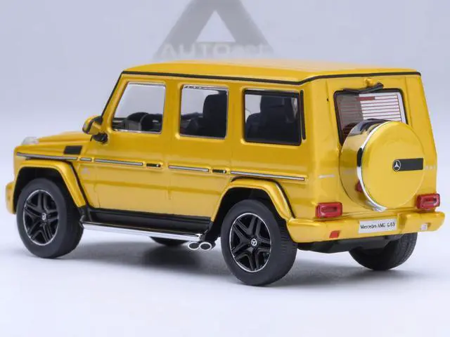 Alt view image 3 of 6 - 2017 Mercedes-Benz AMG G 63 Solar Beam Yellow 1/64 Diecast Model Car by Autoart