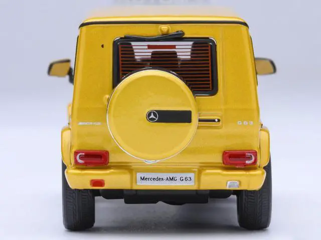 Alt view image 5 of 6 - 2017 Mercedes-Benz AMG G 63 Solar Beam Yellow 1/64 Diecast Model Car by Autoart