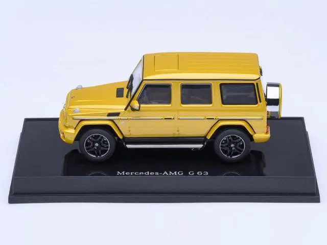 Alt view image 6 of 6 - 2017 Mercedes-Benz AMG G 63 Solar Beam Yellow 1/64 Diecast Model Car by Autoart