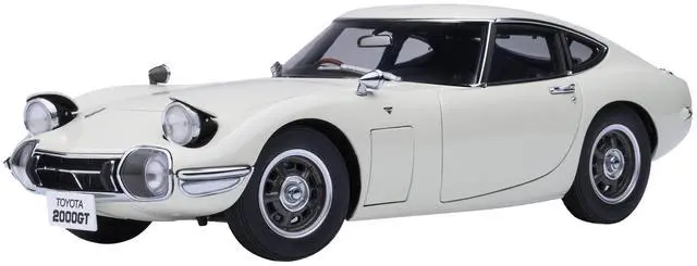 Main image of 1967 Toyota 2000GT RHD (Right Hand Drive) White 1/18 Model Car by Autoart