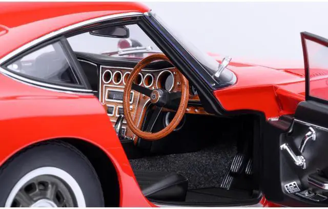 Alt view image 5 of 6 - 1967 Toyota 2000GT RHD (Right Hand Drive) Red 1/18 Model Car by Autoart