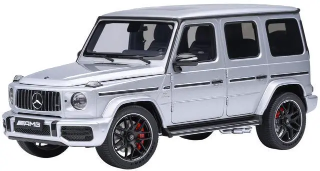 Main image of 2019 Mercedes-Benz AMG G63 Iridium Silver Metallic 1/18 Model Car by Autoart