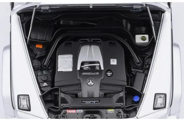 Alt view image 4 of 6 - 2019 Mercedes-Benz AMG G63 Iridium Silver Metallic 1/18 Model Car by Autoart