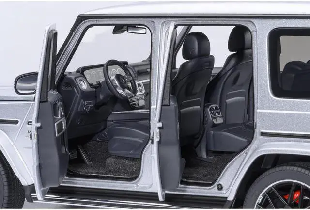 Alt view image 5 of 6 - 2019 Mercedes-Benz AMG G63 Iridium Silver Metallic 1/18 Model Car by Autoart