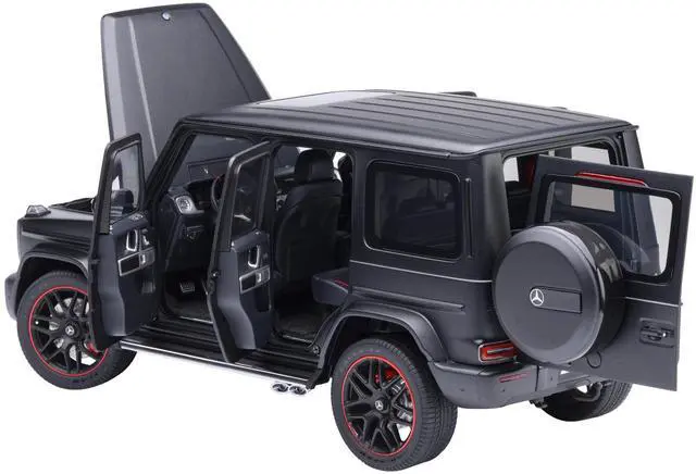 Alt view image 2 of 6 - 2019 Mercedes-Benz AMG G63 Matt Black 1/18 Model Car by Autoart