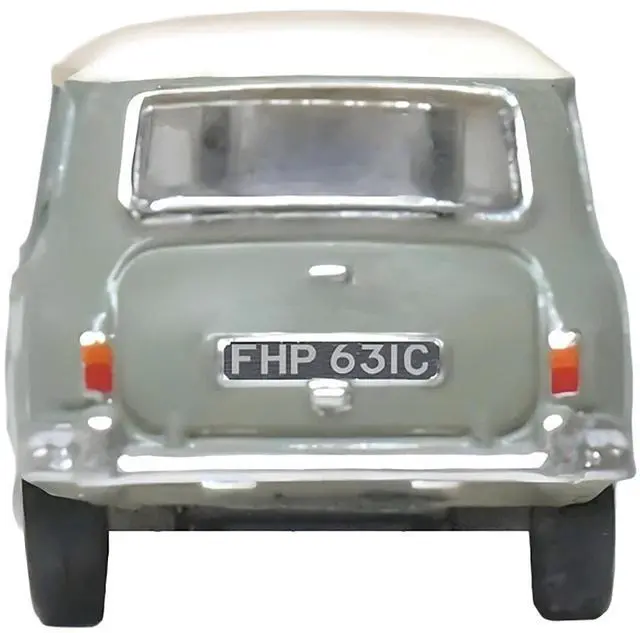 Alt view image 4 of 6 - Mini Classic Tweed Gray with Cream Top 1/148 (N) Scale Diecast Model Car by Oxford Diecast