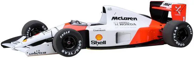 Main image of McLaren Honda MP4/6 #1 Ayrton Senna 2nd Place Formula One F1 Japanese GP (1991) (with McLaren Logo) 1/18 Model Car by Autoart