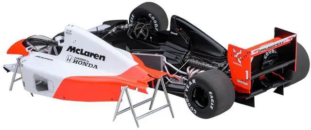 Alt view image 2 of 7 - McLaren Honda MP4/6 #1 Ayrton Senna 2nd Place Formula One F1 Japanese GP (1991) (with McLaren Logo) 1/18 Model Car by Autoart