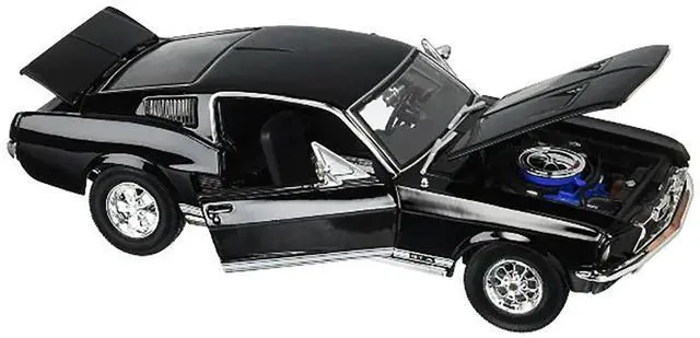 Alt view image 6 of 7 - Maisto 31166bk 1967 Ford Mustang GTA Fastback Black 1-18 Diecast Model Car