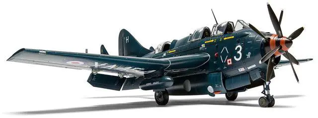 Alt view image 3 of 6 - Level 4 Model Kit Fairey Gannet COD.4 Aircraft with 3 Scheme Options 1/48 Plastic Model Kit by Airfix