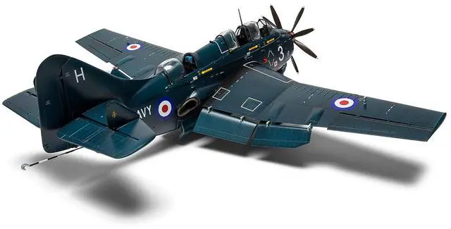 Alt view image 6 of 6 - Level 4 Model Kit Fairey Gannet COD.4 Aircraft with 3 Scheme Options 1/48 Plastic Model Kit by Airfix
