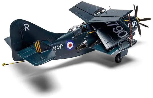 Alt view image 5 of 6 - Level 4 Model Kit Fairey Gannet COD.4 Aircraft with 3 Scheme Options 1/48 Plastic Model Kit by Airfix