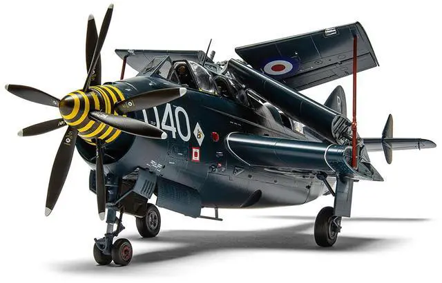 Alt view image 4 of 6 - Level 4 Model Kit Fairey Gannet COD.4 Aircraft with 3 Scheme Options 1/48 Plastic Model Kit by Airfix