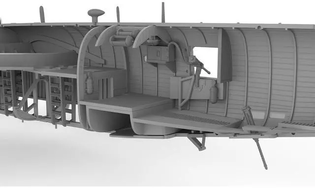 Alt view image 4 of 6 - Level 3 Model Kit Consolidated B-24D Liberator Bomber Aircraft with 2 Scheme Options 1/72 Plastic Model Kit by Airfix