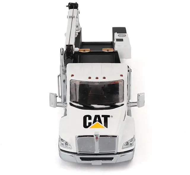 Alt view image 6 of 6 - Kenworth T380 Auto-Crane Titan 85 Truck with Miller EnPak White "Transport Series" 1/50 Scale Diecast Model by Diecast Masters