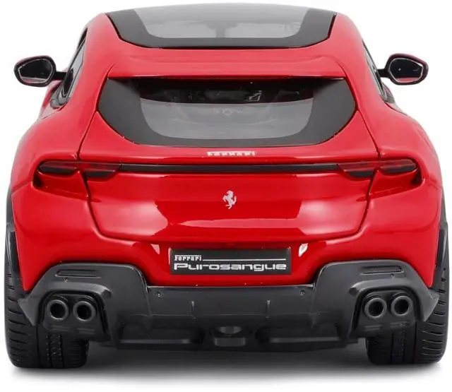 Alt view image 5 of 6 - Ferrari Purosangue Red with Sunroof "Race + Play" Series 1/24 Diecast Model Car by Bburago