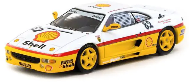 Alt view image 2 of 6 - Ferrari F355 Challenge #82 "Team Kroymans - Shell Oil" "Ferrari F355 Challenge" (1999) 1/64 Diecast Model Car by Tarmac Works