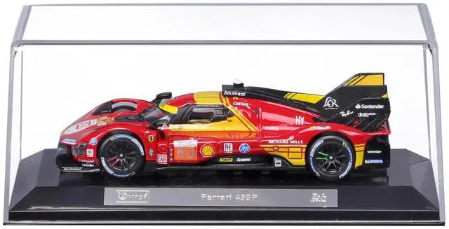 Alt view image 6 of 6 - Ferrari 499P #50 "Ferrari AF Corse" Winner "24 Hours of Le Mans" (2024) "Racing" 1/43 Diecast Model Car by Bburago