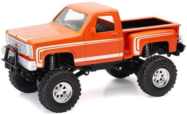 Alt view image 2 of 3 - Chevrolet Sport Step Side Pickup Truck Orange with White Graphics "Xtreme Off-Road" Series 1/30 Diecast Model by New Ray