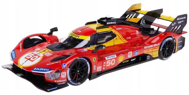 Alt view image 6 of 6 - Ferrari 499P #50 "Ferrari AF Corse" Winner "24 Hours of Le Mans" (2024) "Racing" 1/24 Diecast Model Car by Bburago