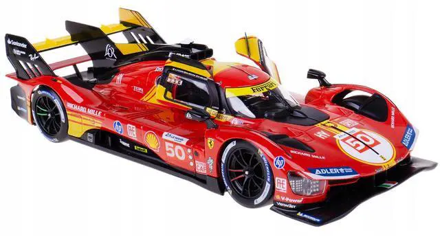 Alt view image 2 of 6 - Ferrari 499P #50 "Ferrari AF Corse" Winner "24 Hours of Le Mans" (2024) "Racing" 1/24 Diecast Model Car by Bburago