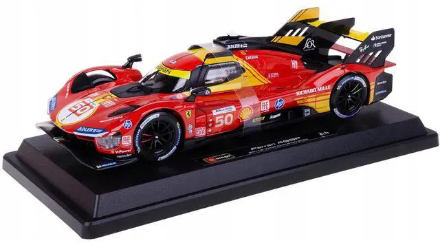 Alt view image 5 of 6 - Ferrari 499P #50 "Ferrari AF Corse" Winner "24 Hours of Le Mans" (2024) "Racing" 1/24 Diecast Model Car by Bburago