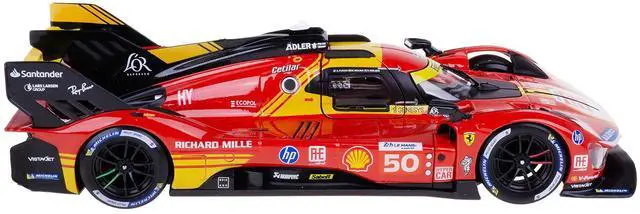 Alt view image 3 of 6 - Ferrari 499P #50 "Ferrari AF Corse" Winner "24 Hours of Le Mans" (2024) "Racing" 1/24 Diecast Model Car by Bburago